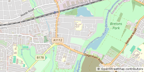 Map of Dagenham