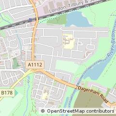 Map of Dagenham