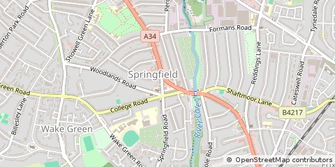 Map of Birmingham, West Midlands