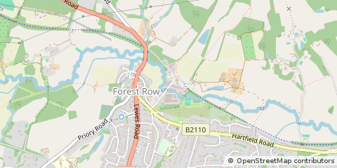 Map of Forest ROW, East Sussex
