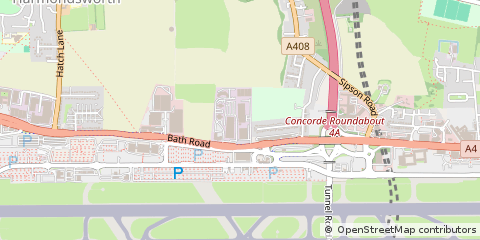 Map of Harmondsworth, West Drayton
