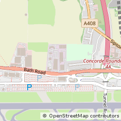 Map of Harmondsworth, West Drayton