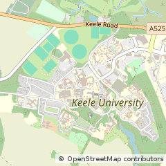 Map of Keele, Staffordshire