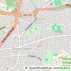 Map of Leeds, West Yorkshire
