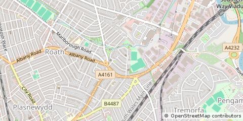 Map of Cardiff