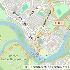 Map of Kelso, Roxburghshire