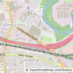 Map of Rutherglen, Glasgow