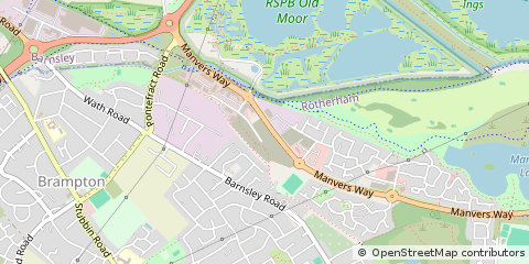 Map of Rotherham, South Yorkshire