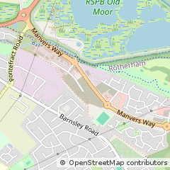 Map of Rotherham, South Yorkshire