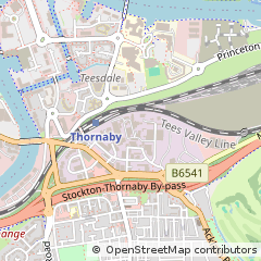 Map of Stockton-on-Tees, Cleveland