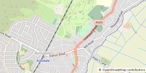 Map of Ainsdale,, Southport