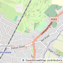 Map of Ainsdale,, Southport