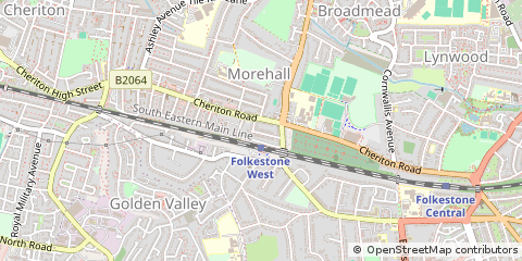 Map of Folkestone