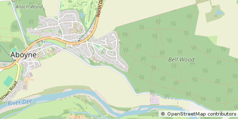 Map of Aboyne, Aberdeenshire