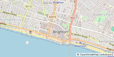 Map of Brighton, East Sussex