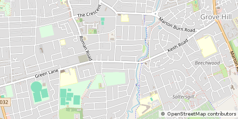 Map of Middlesbrough, Cleveland