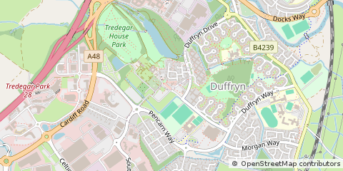 Map of Newport, Gwent