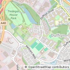 Map of Newport, Gwent