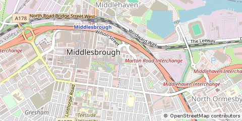 Map of Middlesbrough
