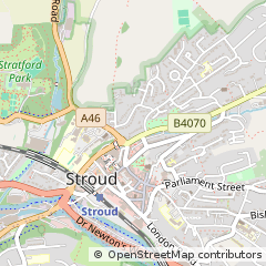 Map of Stroud, Gloucestershire