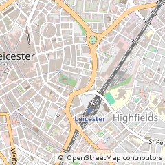Map of Leicester