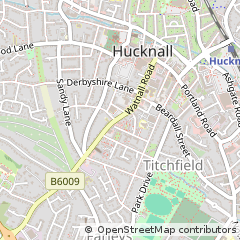Map of Nottingham, Nottinghamshire
