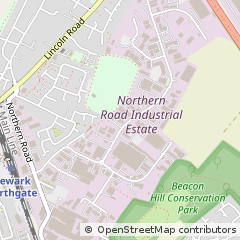 Map of Newark, Notinghamshire