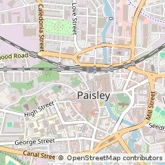 Map of Paisley, Renfrewshire