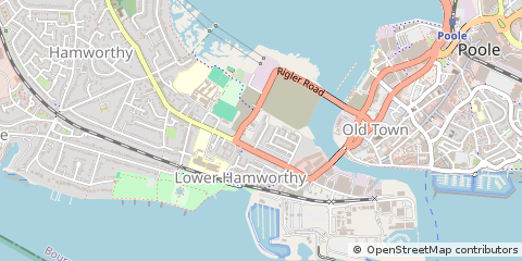 Map of Poole, Dorset