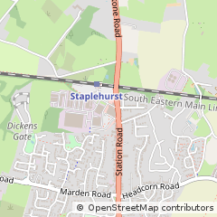 Map of Tonbridge, Kent