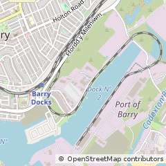 Map of Barry, Vale of Glamorgan