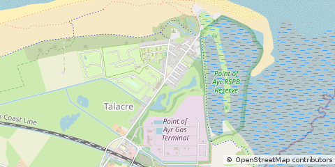 Map of Talacre, Flintshire