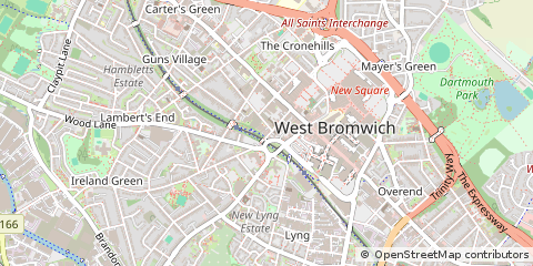 Map of West Bromwich