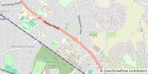 Map of Stockport, Cheshire