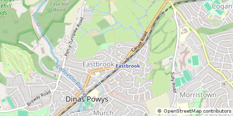Map of Dinas Powys