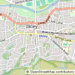 Map of Ilkley, West Yorkshire