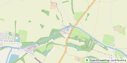Map of Southam, Warwickshire