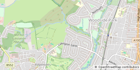 Map of North Finchley