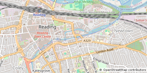 Map of Swindon, Wilshire