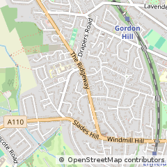 Map of Enfield, Middlesex