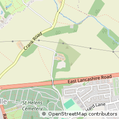 Map of ST Helens, Merseyside