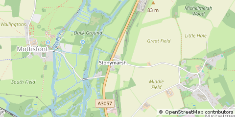Map of Romsey, Hants