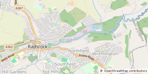 Map of Radstock, Somerset