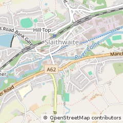 Map of Huddersfield, West Yorkshire