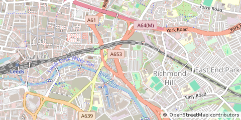 Map of Leeds, West Yorkshire
