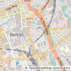 Map of Bolton, Lancashire