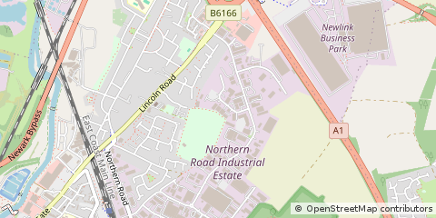 Map of Newark, Nottinghamshire