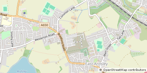 Map of Wakefield, West Yorkshire