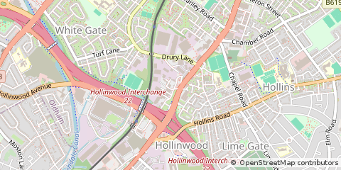 Map of Oldham