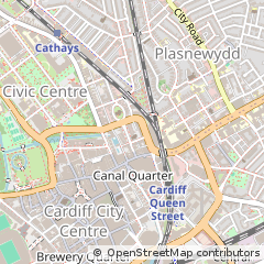 Map of Cardiff